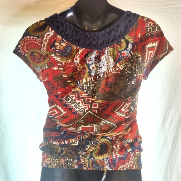 Lucky Brand Boho Fancy Tee NWT 😍 - Picture 5 of 8